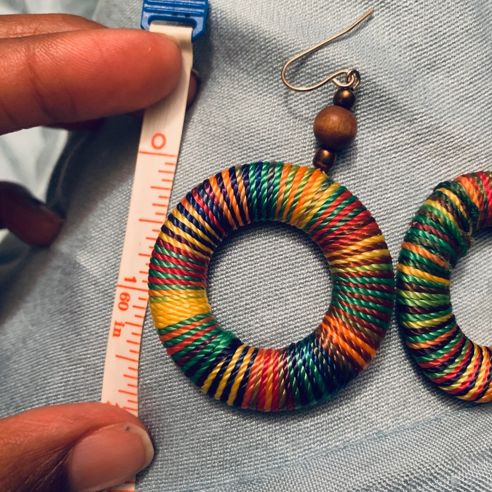 Rainbow-Colored Earrings. - image 3